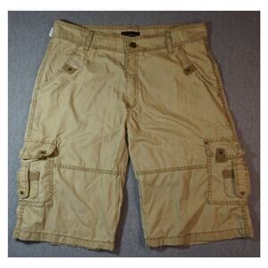 Denim Culture Men's Cargo Short Tan Sz 34